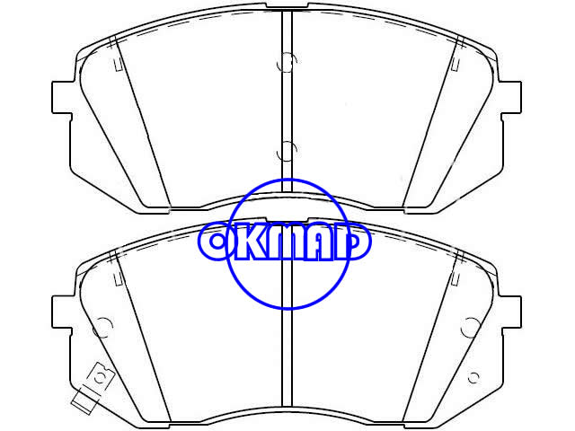 Pastilha de freio KIA Optima 2.0L FMSI: 8614-D1855 OEM: 58101-D4A20, F1855